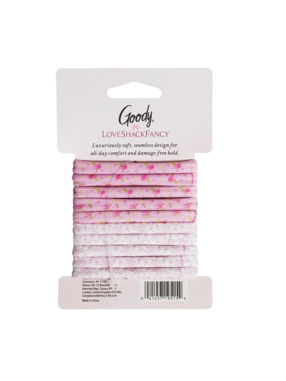 LoveShackFancy x Target - Goody Ikat Rose Seamless Elastic 10CT